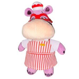 Disney Jr Doc McStuffins 8'' Hallie Hippo Bean Bag Plush Doll-GUC